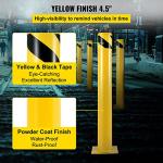BestEquip 36" Yellow Safety Barrier Bollard