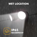 LUTEC 3500 Lumen Dual-Head Outdoor Flood Light