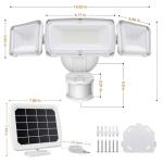 LEPOWER 1600LM Solar Motion Sensor Security Light