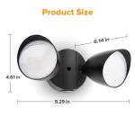 LUTEC 3500 Lumen Dual-Head Outdoor Flood Light