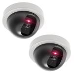 WALI Dummy Fake Security Dome Cameras with Flash
