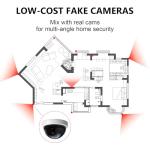 WALI Dummy Fake Security Dome Cameras with Flash
