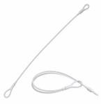 1000 White 8-Inch Security Lanyards for Loss Prevention