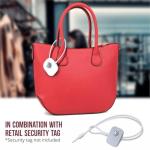 1000 White 8-Inch Security Lanyards for Loss Prevention