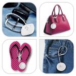 1000 White 8-Inch Security Lanyards for Loss Prevention