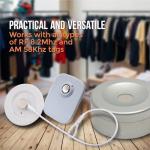 1000 White 8-Inch Security Lanyards for Loss Prevention