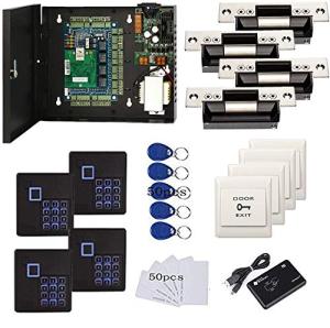 4-Door TCP/IP PIN Code RFID Access Control System