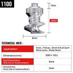 JEEKVISEN Tire Studs for Snow and Off-Road Use