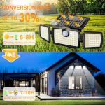 MIHANI 2500LM Solar Motion Sensor Flood Lights