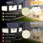 MIHANI 2500LM Solar Motion Sensor Flood Lights