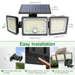 Solar Motion Sensor LED Security Flood Lights (2 Pack)