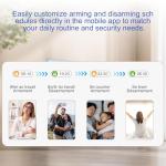 WiFi Wireless Alarm System for Home Security - 24/7 Protection Smart Home Devices 4.3" Touch Screen, GSM/4G+WiFi, App Instant Alerts, No Monthly Fee, Alexa Compatible for Villa, Kids Safety (24 pcs)