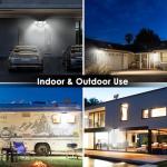 CLAONER Solar Motion Sensor Security Lights - 2 Pack