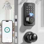 Ulecoce Keyless Entry Fingerprint Deadbolt Lock Set