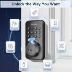 Ulecoce Keyless Entry Fingerprint Deadbolt Lock Set