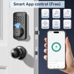 Ulecoce Keyless Entry Fingerprint Deadbolt Lock Set