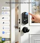 Veise VE017 Smart Fingerprint Door Lock, App-Controlled
