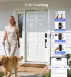 Veise VE017 Smart Fingerprint Door Lock, App-Controlled
