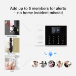 Alarm System for Home Security,24Pcs WiFi+GSM/4G No Monthly Fee Wireless Security System, Phone App Control,Real-Time Alert,Auto Alarm Dial,Compatible with Alexa & Google,No Monthly Fee