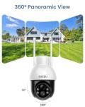 Aosu Solar Outdoor Security Cameras - 360° View, 2K Night Vision
