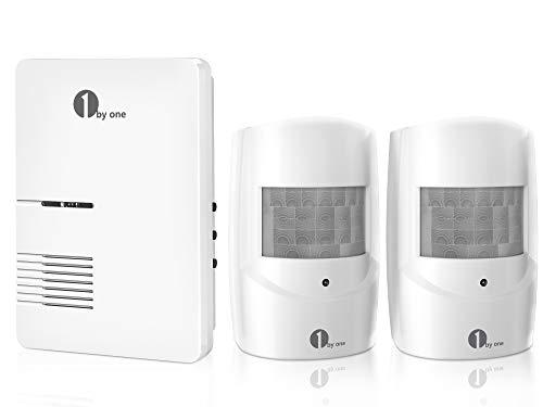 1byone Driveway Alarm System with Weatherproof Sensors