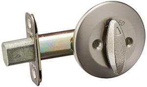 Kwikset 663 Unkeyed Deadbolt Lock, Satin Nickel