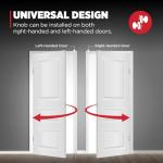 Kwikset Tylo Satin Chrome Door Knob and Deadbolt Set