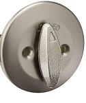 Kwikset 663 Unkeyed Deadbolt Lock, Satin Nickel