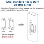 Heavy Duty Electric Door Strike Lock - ANSI Standard