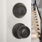 Matte Black Keyed Door Knob and Deadbolt Set