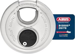 ABUS Diskus 70mm Heavy Duty Padlock with Keys