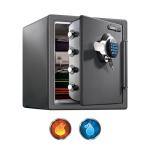 Waterproof Fireproof Digital Safe Box 1.23 Cu Ft