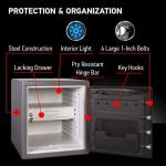 Waterproof Fireproof Digital Safe Box 1.23 Cu Ft