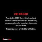 SentrySafe Fireproof Safe Box with Key Lock