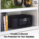 Fireproof Money Safe with Key Lock and Handle