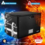 Fireproof Lockable File Box with Organizer Pockets