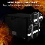 Fireproof Lockable File Box with Organizer Pockets