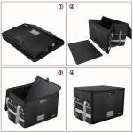Fireproof Lockable File Box with Organizer Pockets