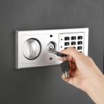 In-Wall Safe with Electronic Keypad and Keys