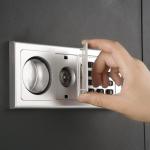 In-Wall Safe with Electronic Keypad and Keys