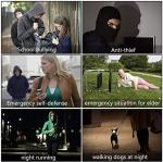 Loud 140DB Personal Alarm Keychain with LED Light