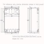 Zulkit Waterproof Junction Box for Outdoor Use