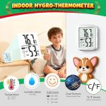 Antonki 2 Pack Digital Thermometer and Hygrometer