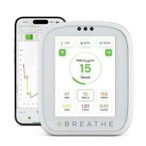 BREATHE Airmonitor Plus: 8-in-1 Air Quality Tester