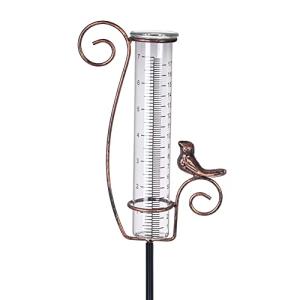 HOBYLUBY 7-Inch Outdoor Rain Gauge for Gardens