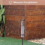 HOBYLUBY 7-Inch Outdoor Rain Gauge for Gardens