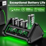 OIVO Xbox Battery Pack and Charger Station