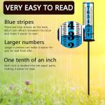 Accurate Indoor Outdoor Rain Gauge for Yard