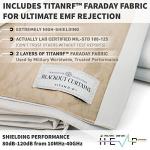TitanRF Radiation Shielding Blackout Curtains, 2 Panels