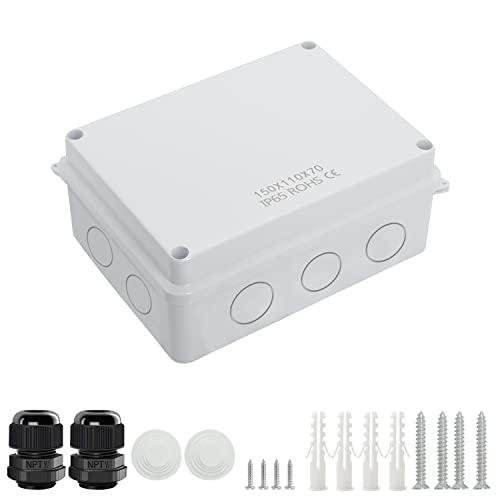 LeMotech IP65 Weatherproof Junction Box for Electronics